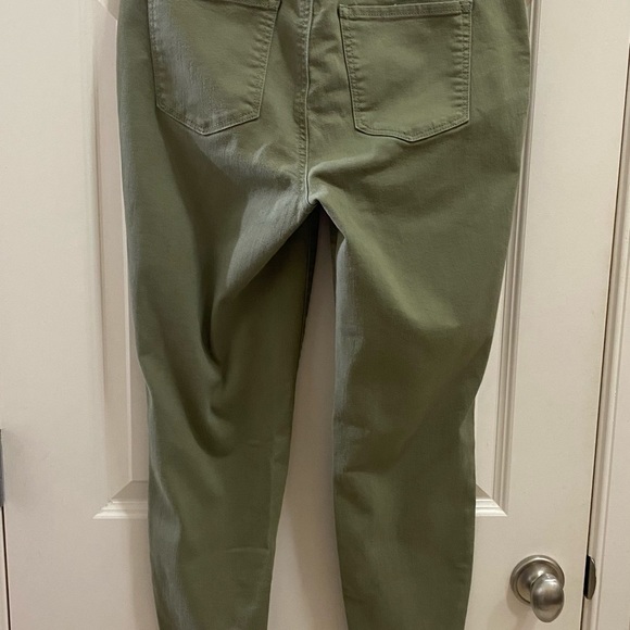 talbots high waist jegging style cropped jeans in green Size-10 - Picture 2 of 5